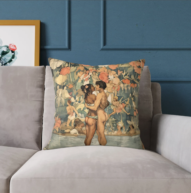 Lover's Embrace ~ Cushion Pillow Cover